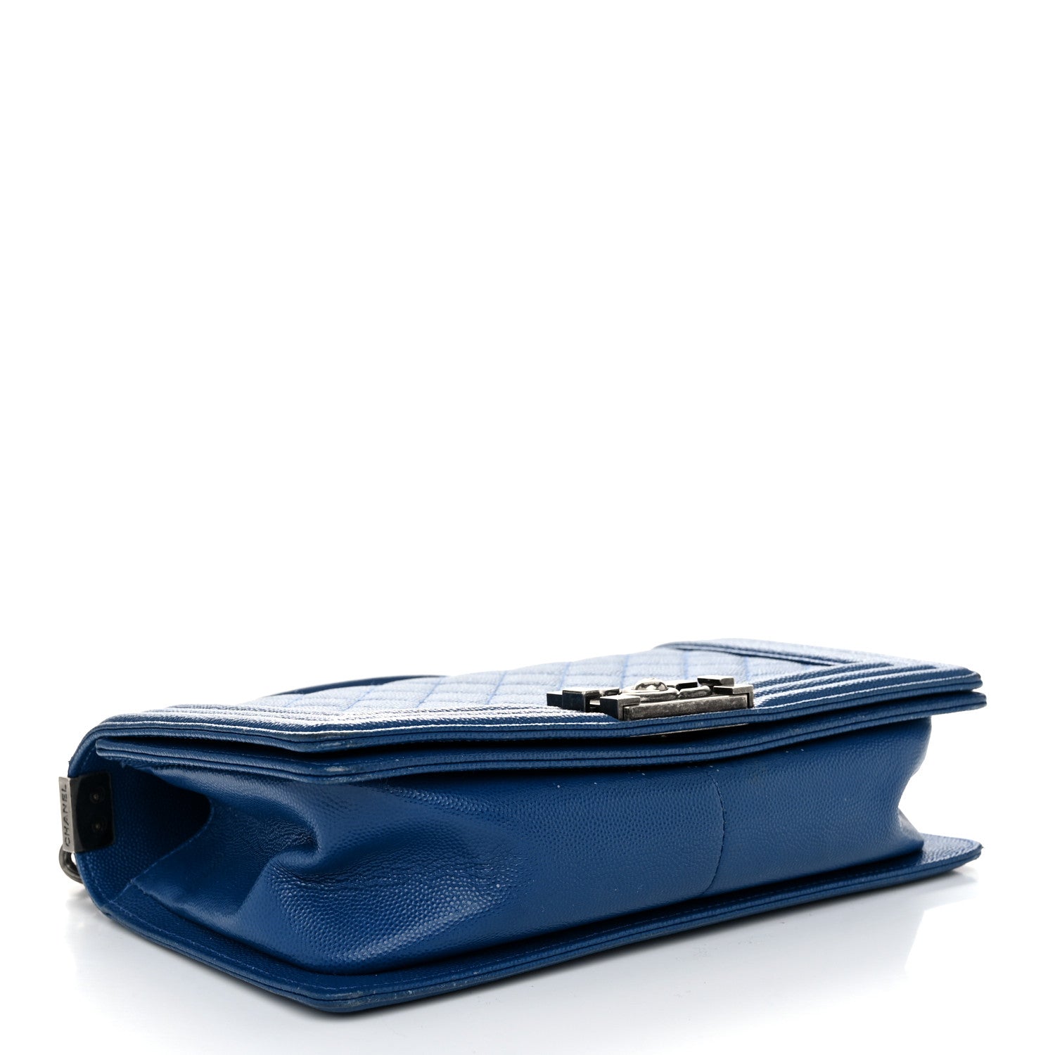 Chanel Caviar Quilted Medium Boy Flap Blue 4 of 11