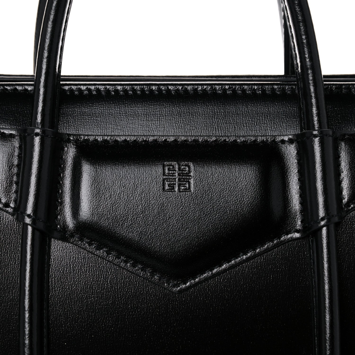 Givenchy Box Calfskin Mini Lock Antigona Shoulder Bag Black 8 of 13