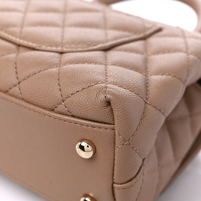 Chanel Caviar Quilted Mini Coco Handle Flap Brown 11 of 12