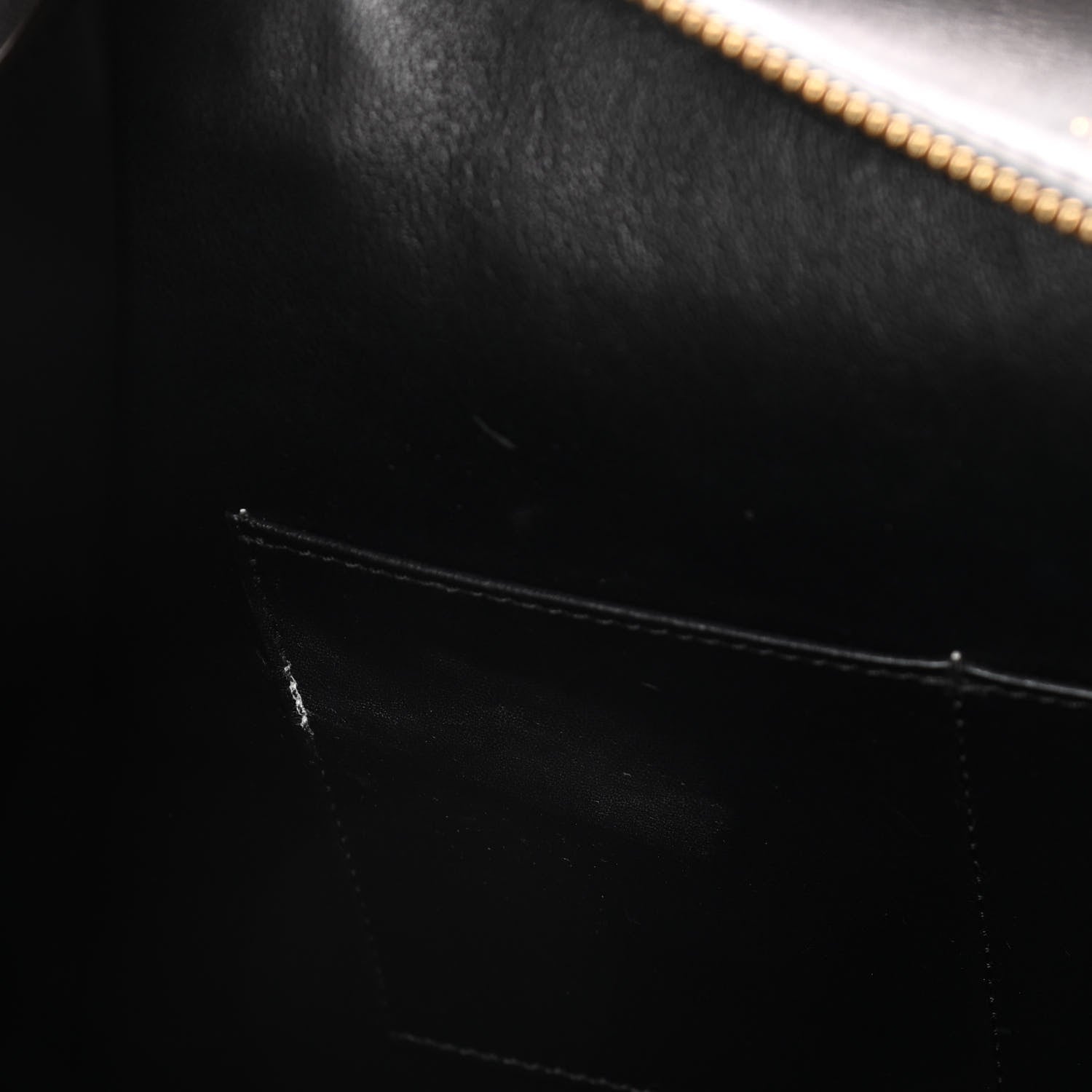 Celine Smooth Calfskin Ostrich Leg Medium Edge Shoulder Bag Black 14 of 21