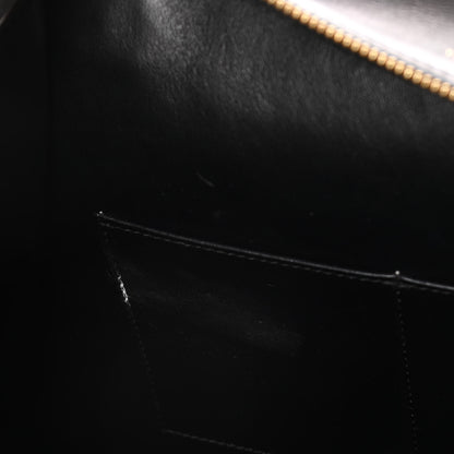 Celine Smooth Calfskin Ostrich Leg Medium Edge Shoulder Bag Black 14 of 21