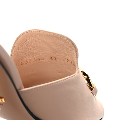 Gucci Nappa Horsebit 75mm Slide Sandals 37 Skin Rose 8 of 11