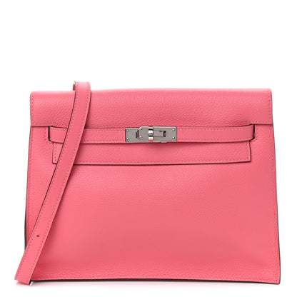 Hermes Evercolor Kelly Danse II Belt Bag Rose Azalee 1 of 8