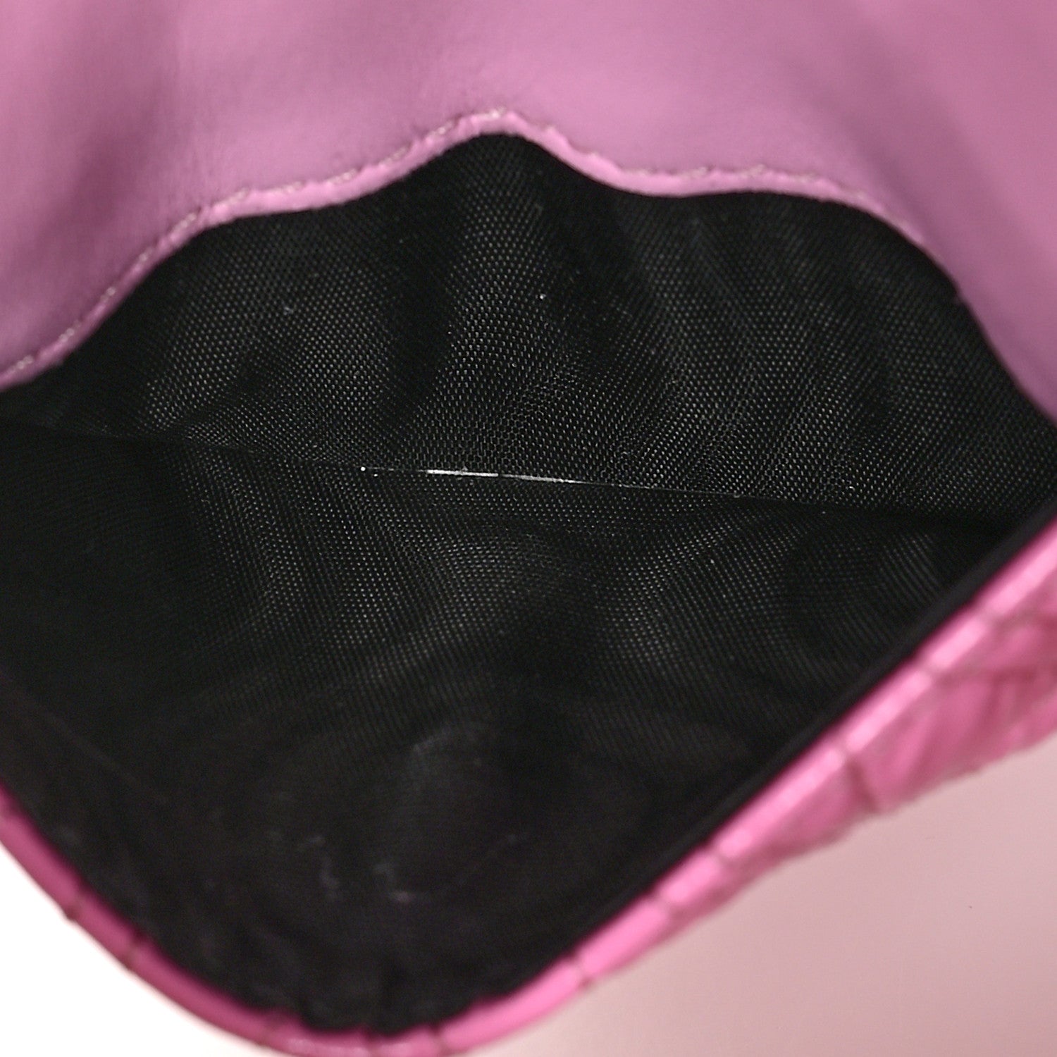 Versace Lambskin Quilted Virtus Chain Card Holder Light Pink 4 of 5