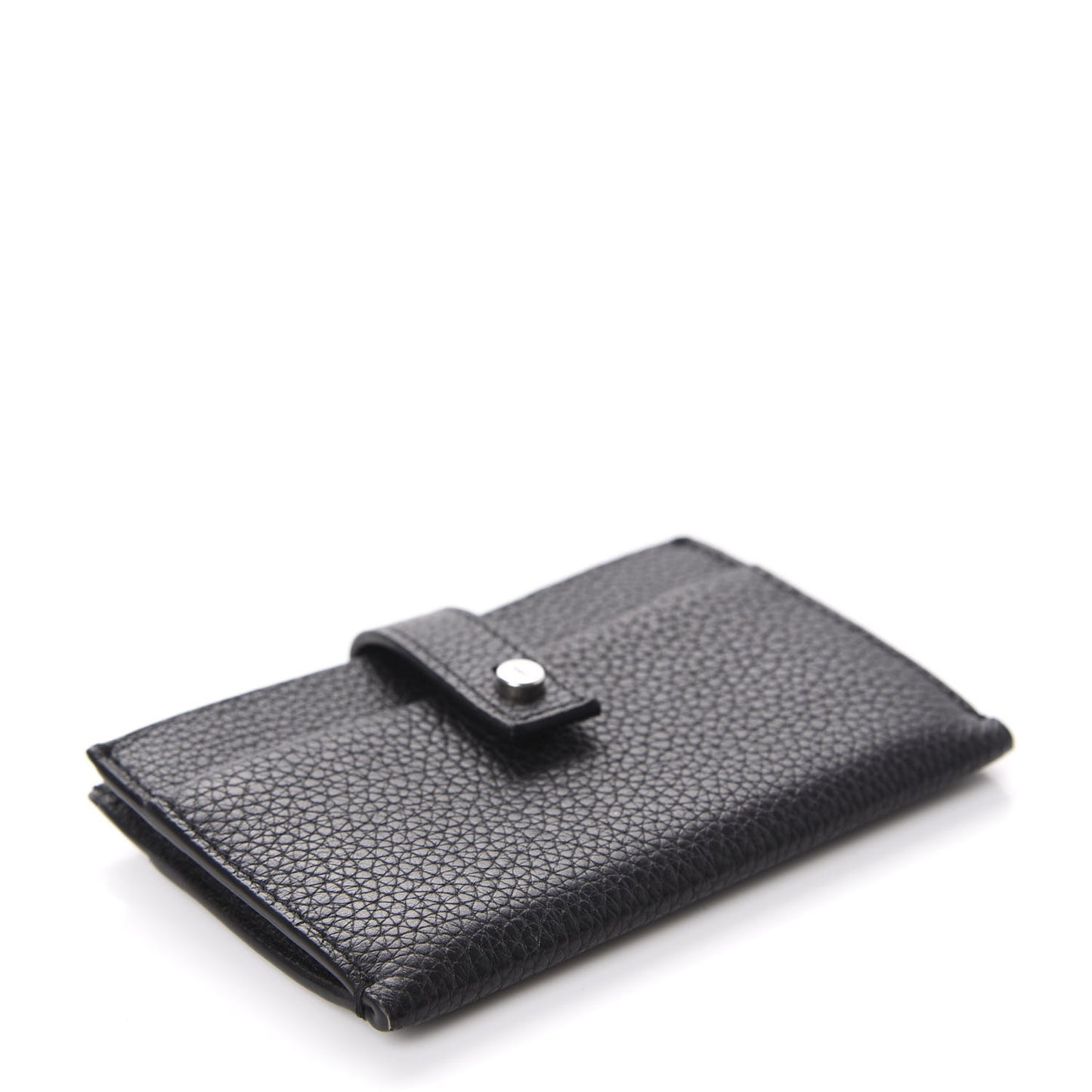 Grained Calfskin Sac De Jour Souple Card Case Black