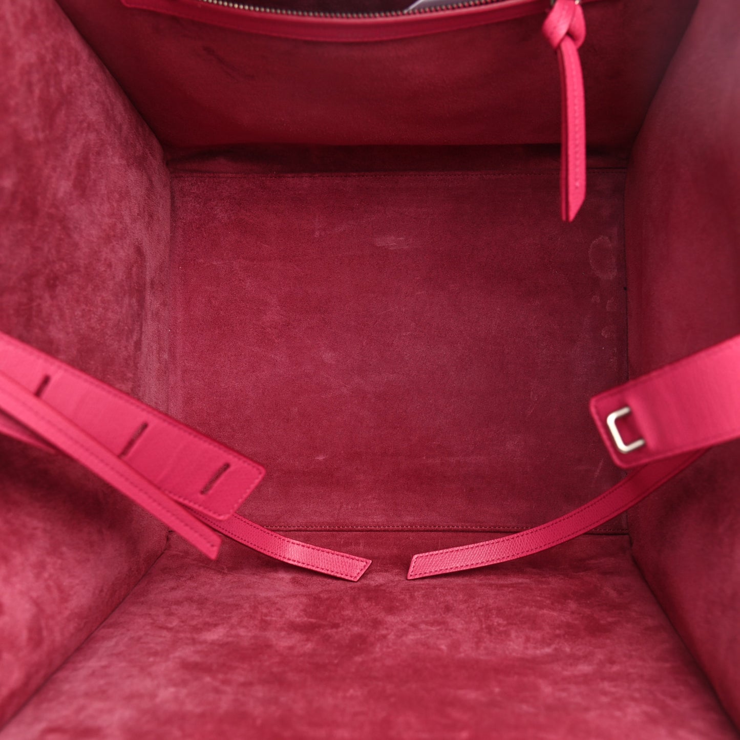 Grained Calfskin Medium Phantom Luggage Fuchsia