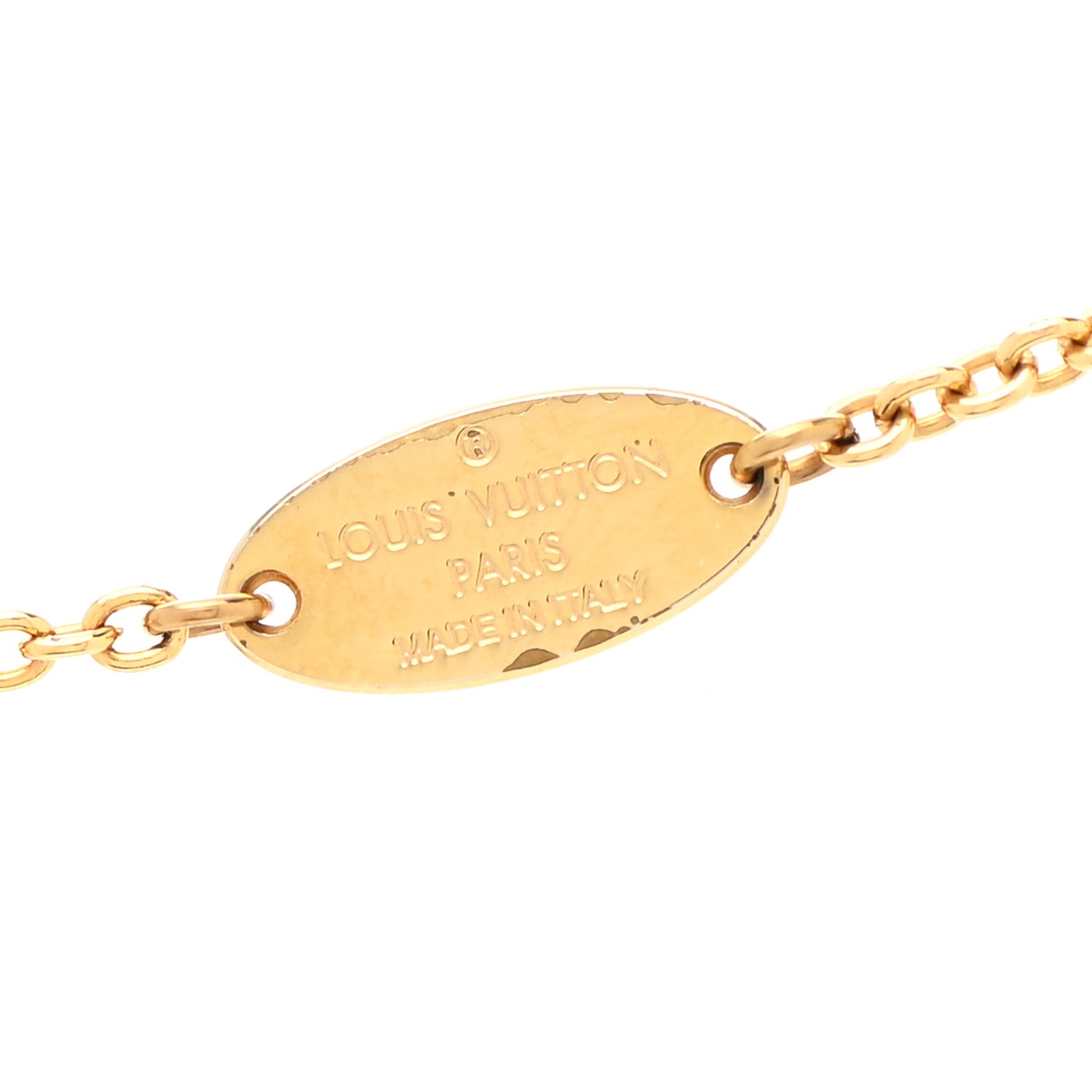 Louis Vuitton Essential V Necklace Gold 5 of 7