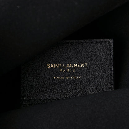 Saint Laurent Calfskin Toy Shopping Tote Black 8 of 10