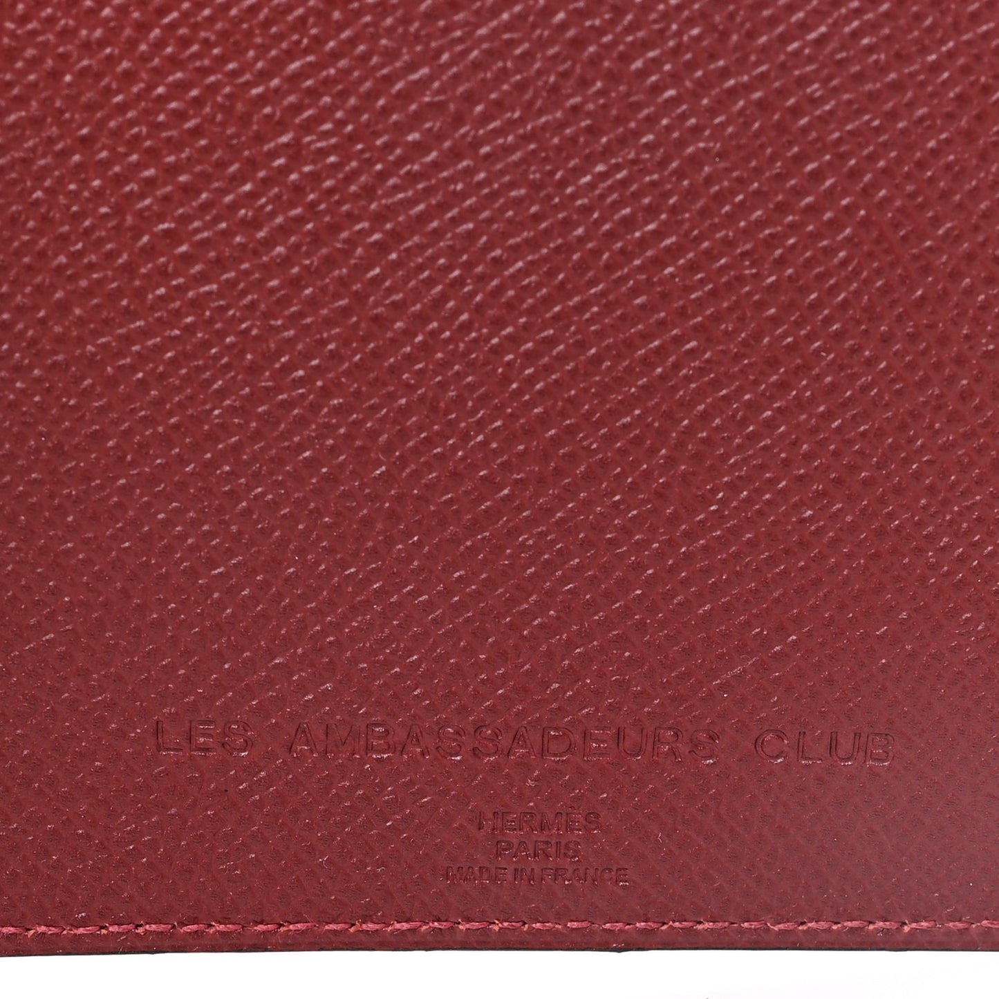 Epsom Tarmac PM Passport Holder Rouge Grenat