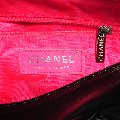 Chanel Calfskin Quilted Large Cambon Bowler Black White 6 of 7