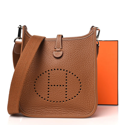 Hermes Taurillon Clemence Evelyne TPM Gold 10 of 10