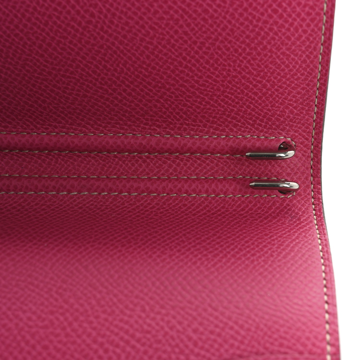 Hermes Epsom Bi-Color Globe Trotter Agenda Cover GM  Tosca Rose Tyrien 9 of 9