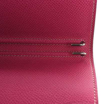 Hermes Epsom Bi-Color Globe Trotter Agenda Cover GM  Tosca Rose Tyrien 9 of 9