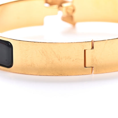 Hermes Enamel Narrow Clic Clac H Bracelet GM Black 7 of 8