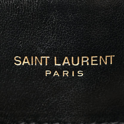 Saint Laurent Calfskin Y Quilted Monogram Small Loulou Chain Satchel Black 6 of 18