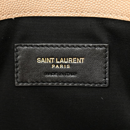 Saint Laurent Grain De Poudre Uptown Pouch Dark Beige 6 of 10