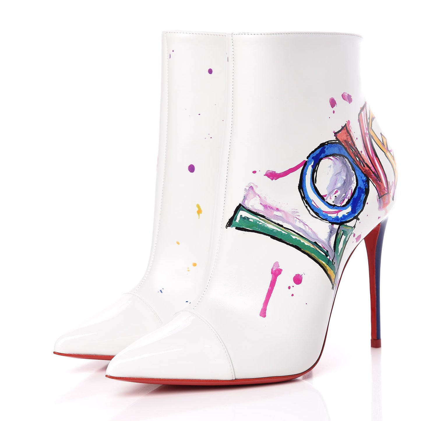 Calfskin In Love 100 Booties 36.5 White