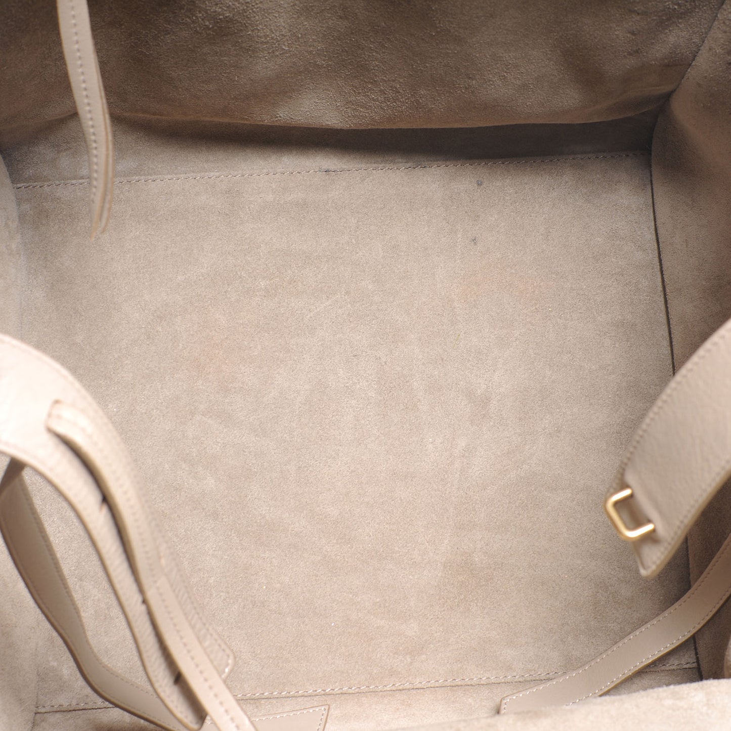 Calfskin Small Phantom Luggage Beige