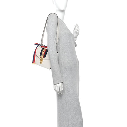 Gucci Calfskin Small Sylvie Shoulder Bag Off White 2 of 12