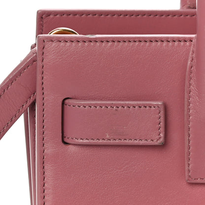 Saint Laurent Calfskin Nano Sac De Jour Rose Dark 14 of 29