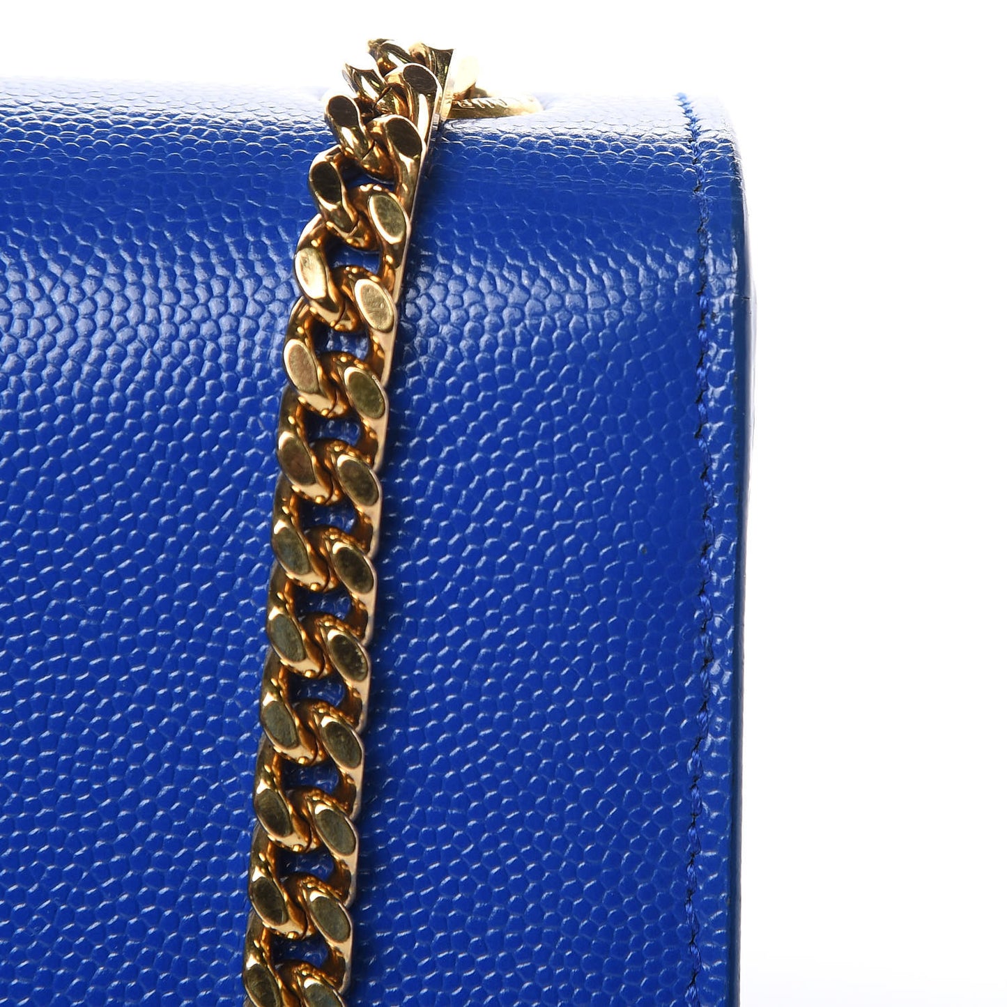 Grain De Poudre Small Classic Monogram Kate Satchel Royal Blue