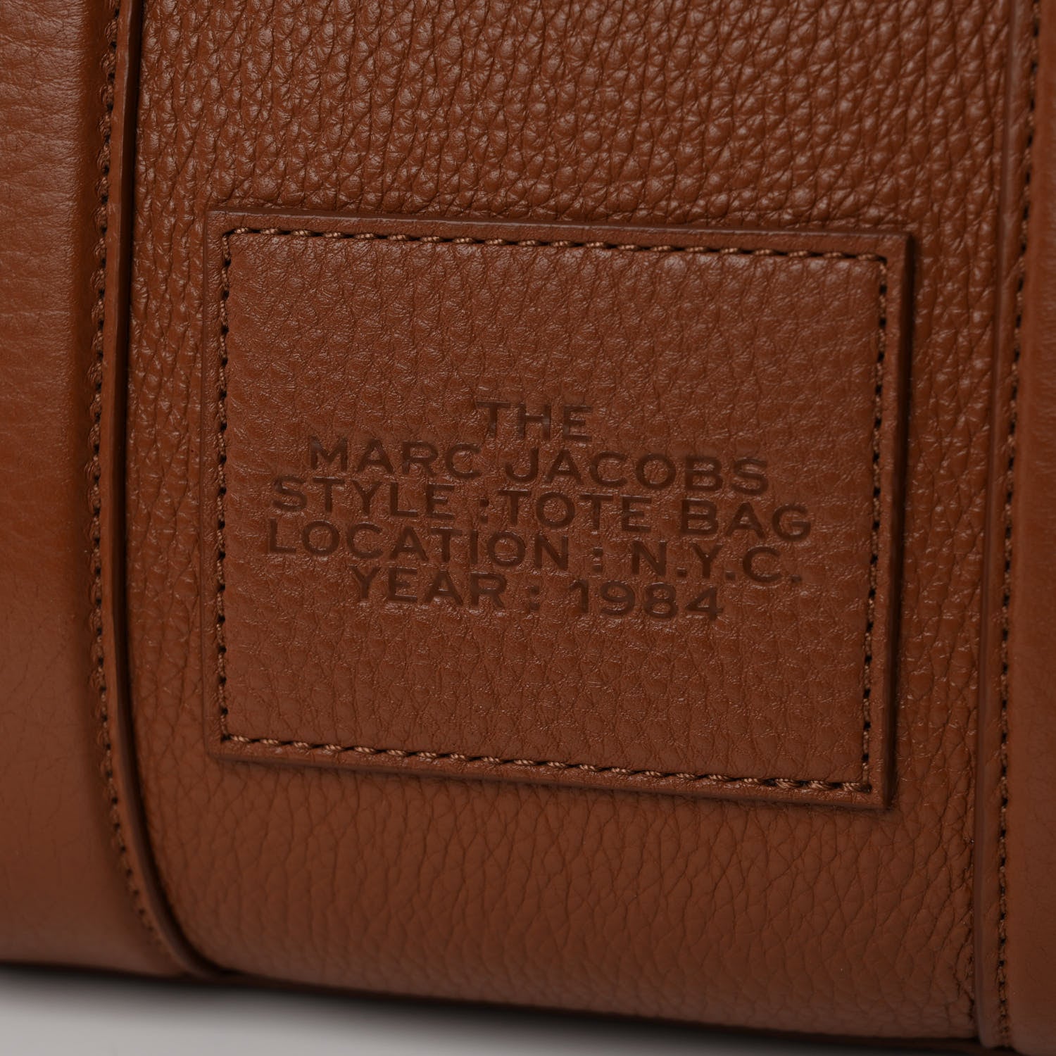 Marc Jacobs Grained Calfskin Small The Tote Bag Argan Oil 7 of 10