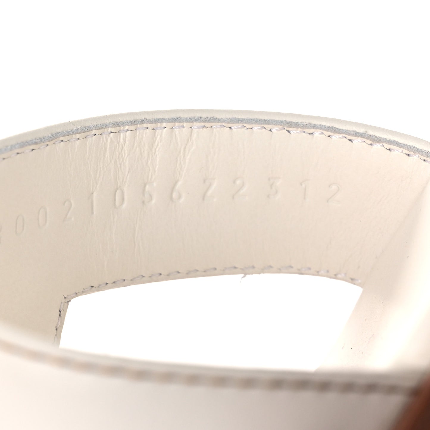 Box Calfskin Oran Sandals 36 White