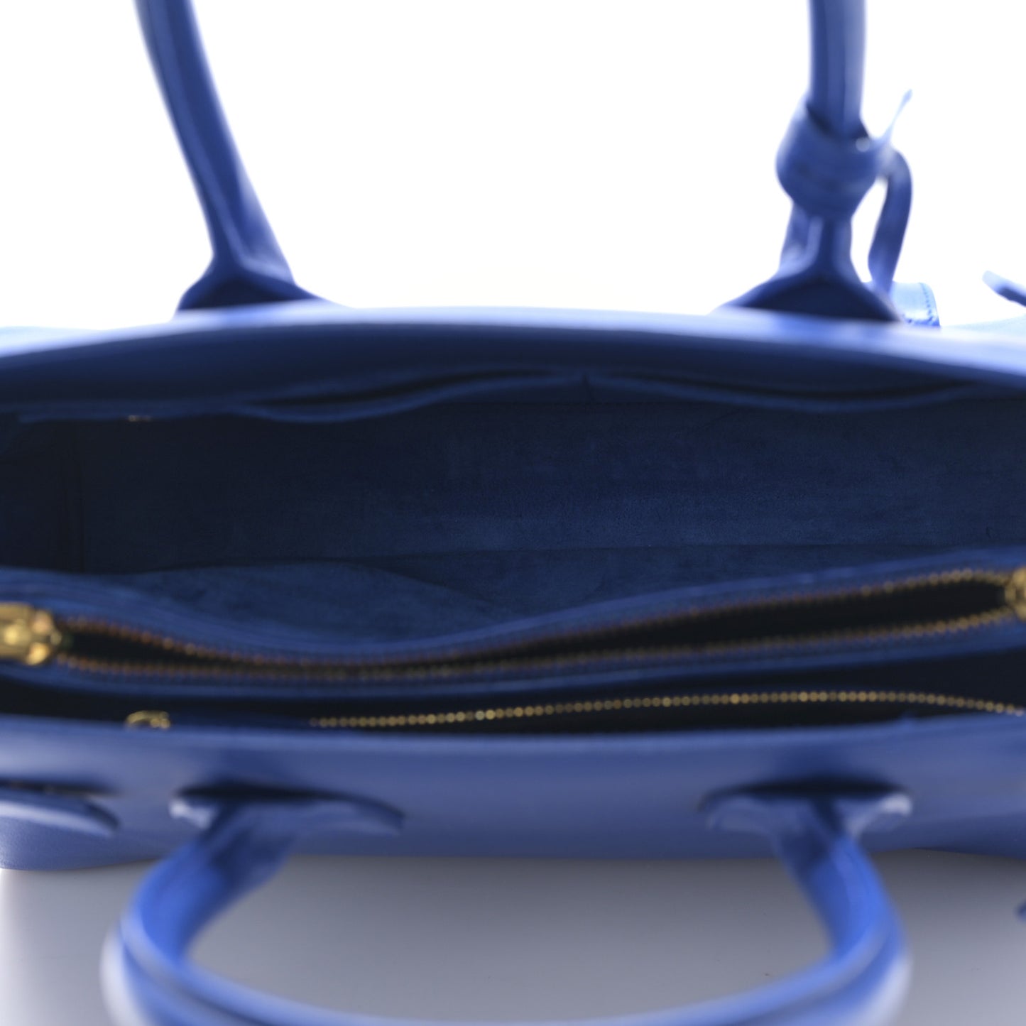Calfskin Small Sac De Jour Black Royal Blue