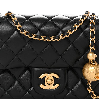 Chanel Lambskin Quilted Mini Pearl Crush Flap Black 8 of 11