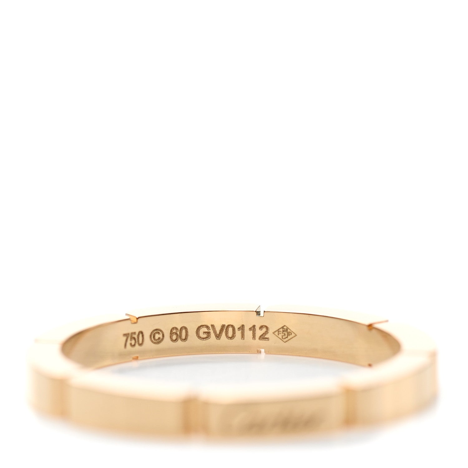 Cartier 18K Yellow Gold 2.5mm Maillon Panthere Wedding Band Ring 60 9 4 of 4