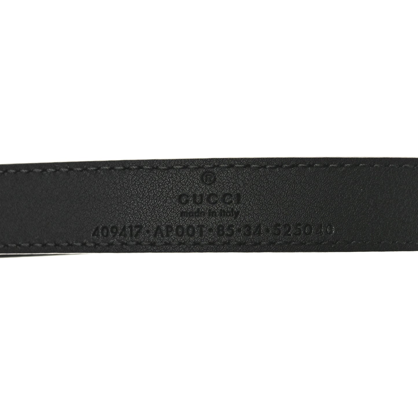 Calfskin Double G 20mm Belt 85 34 Black