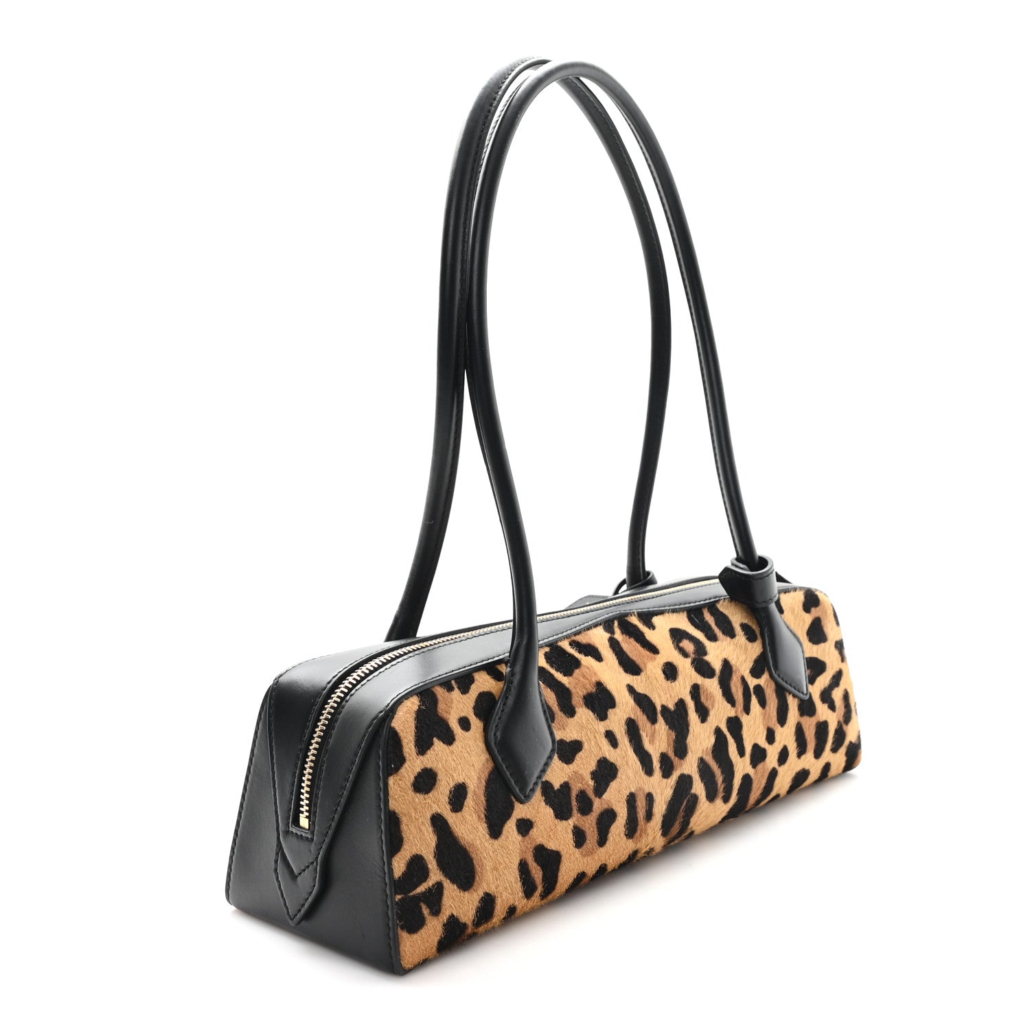 Alaia Calf Hair Leopard Print Medium Le Teckel Bag 4 of 10