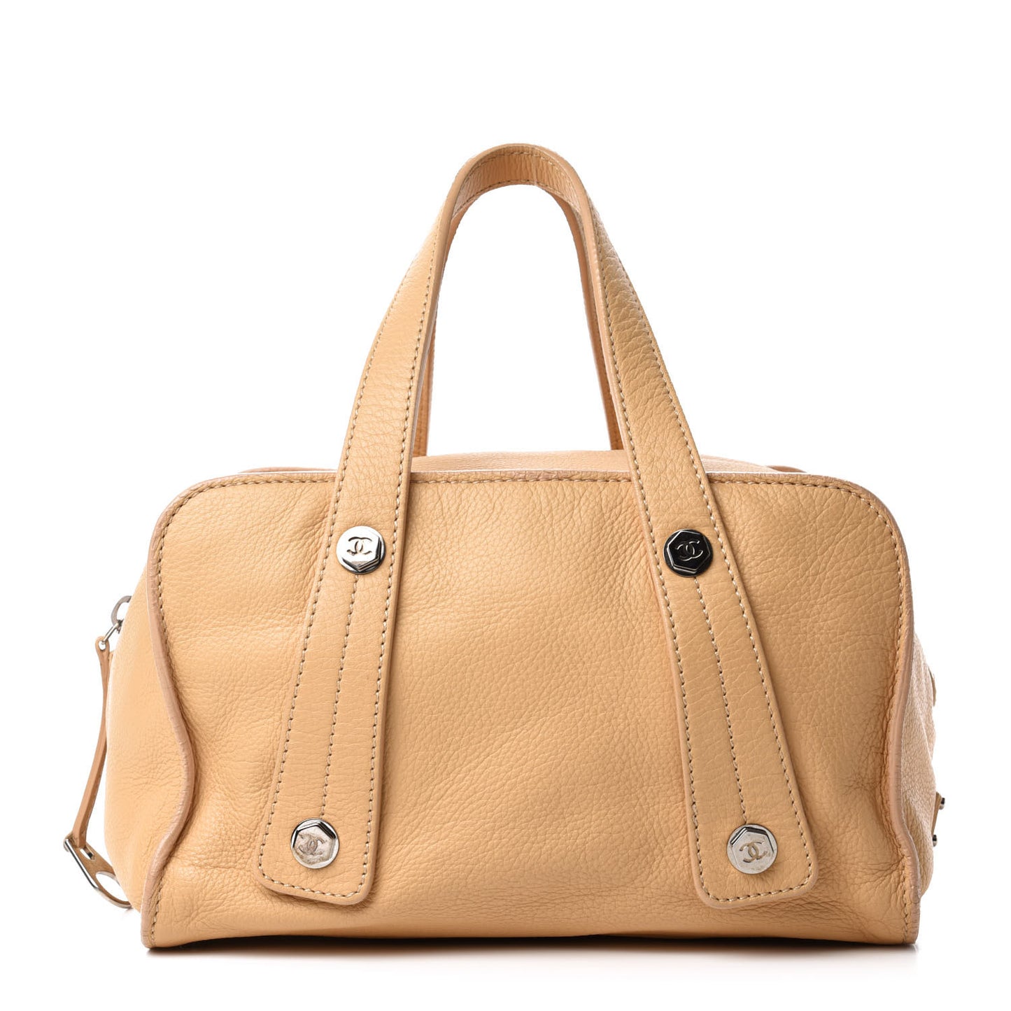 Deerskin Medium Bolt Bag Beige
