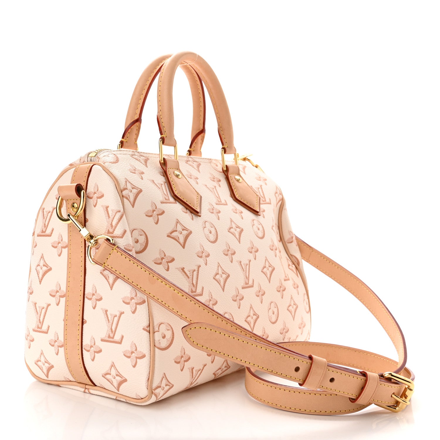 Louis Vuitton Monogram Fall for You Speedy Bandouliere 25 Beige Clair 3 of 10