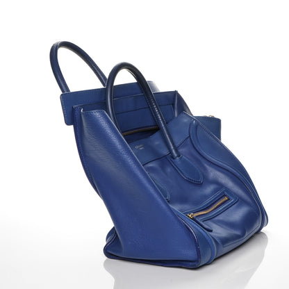 Celine Smooth Calfskin Mini Luggage Electric Blue 4 of 26