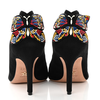 Christian Dior Suede D-Butterfly Pumps 37 Black 5 of 13