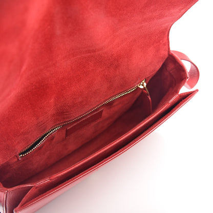 Saint Laurent Calfskin Classic Y Satchel Red 4 of 4