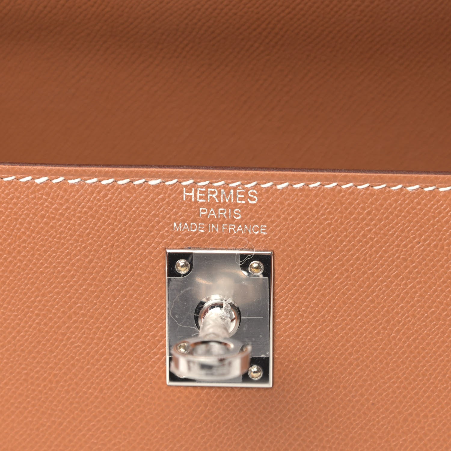 Hermes Madame Calfskin Kelly Sellier 25 Gold 5 of 9