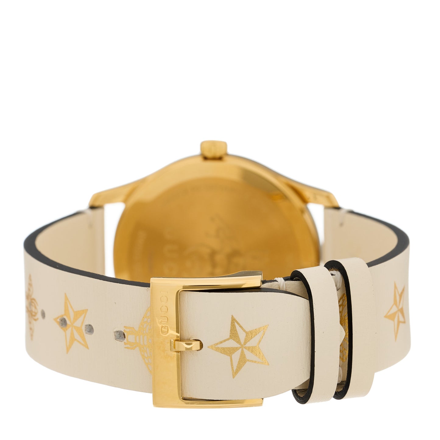 Stainless Steel Calfskin 38mm G-Timeless Bee Star Quartz Watch White
