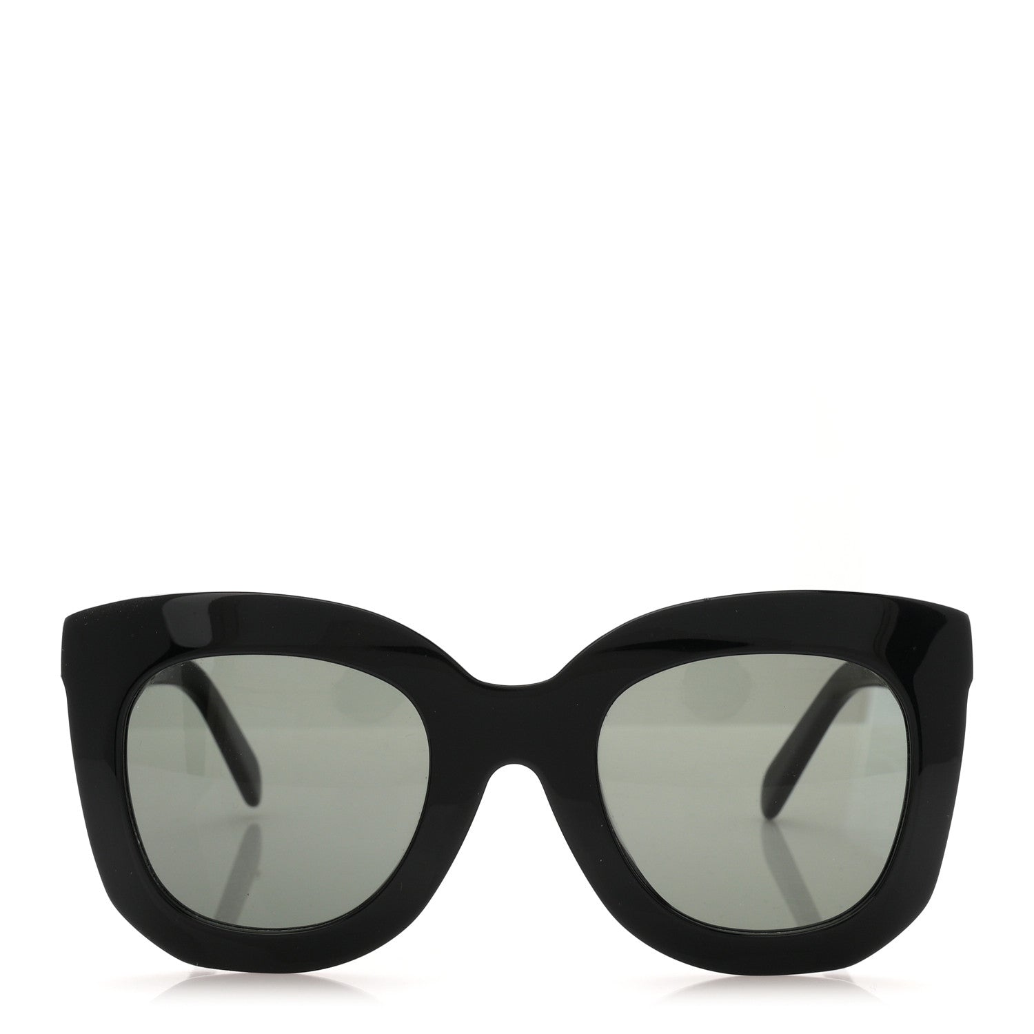 Celine Oversized Round Sunglasses CL4005FN Black 2 of 7