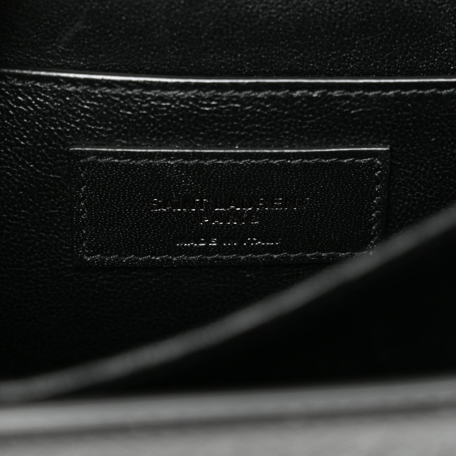 Saint Laurent Patent Embossed Small Le Monogramme Satchel Black 6 of 9