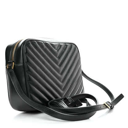 Saint Laurent Calfskin Matelasse Monogram Lou Camera Bag Military Green 3 of 10