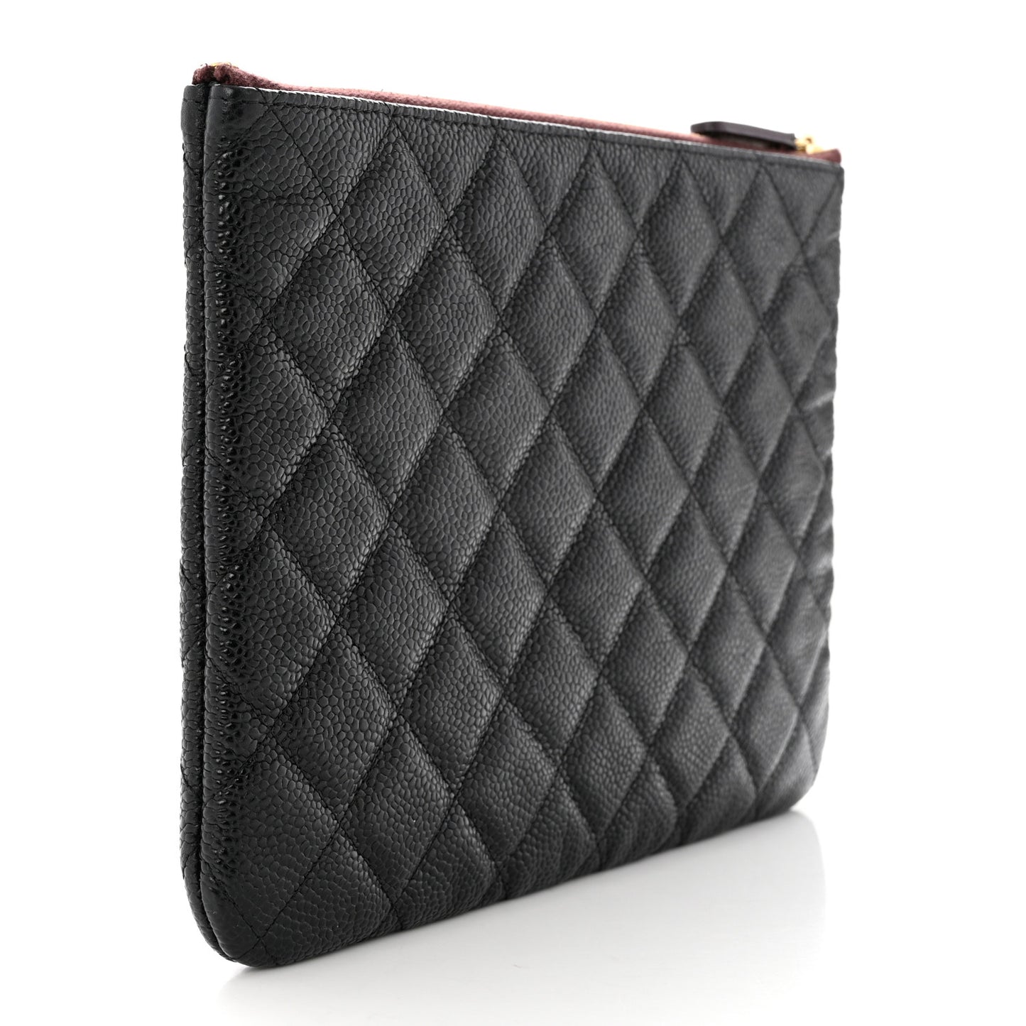 Caviar Quilted Medium Cosmetic Case Black