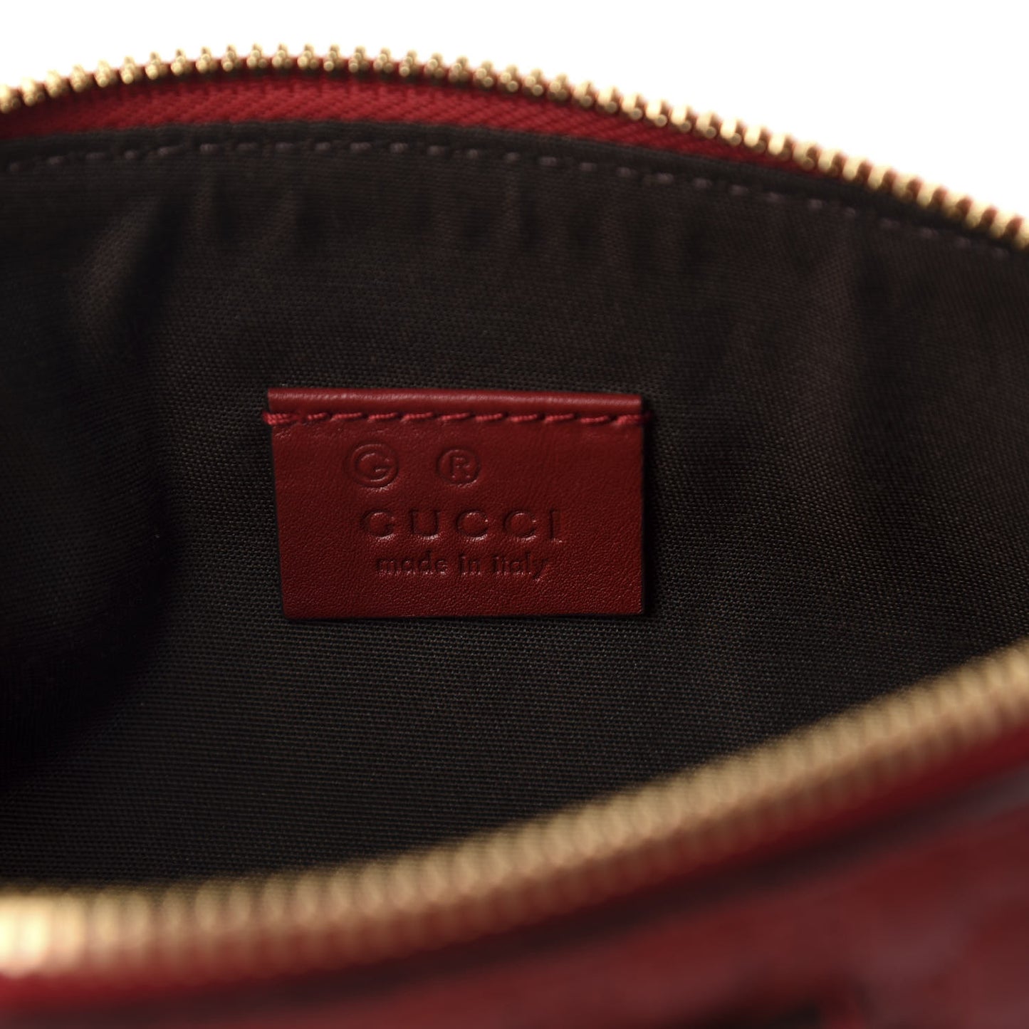 Microguccissima Small Cosmetic Case Red
