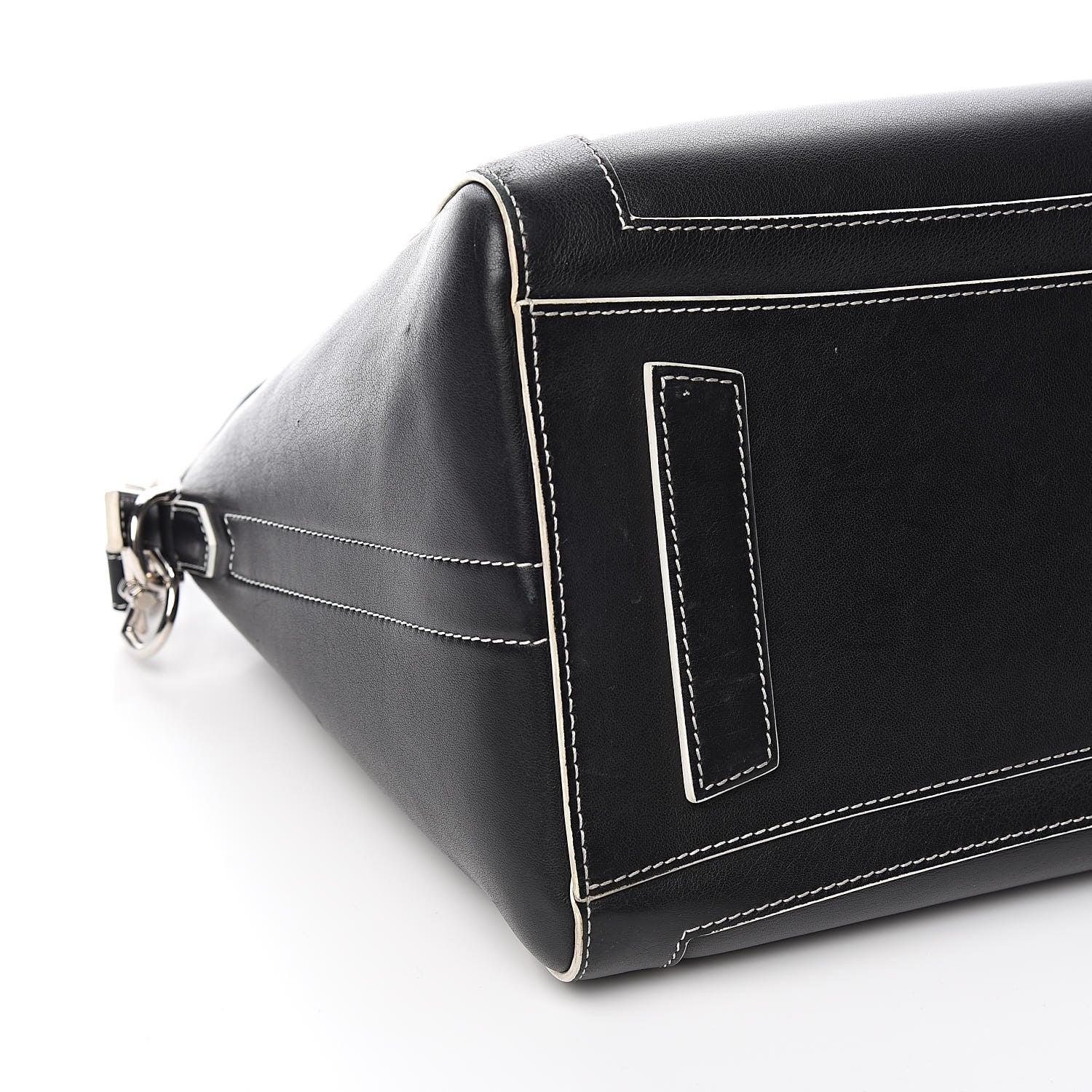 Givenchy Calfskin Contrast Stitched Medium Antigona Black 10 of 14