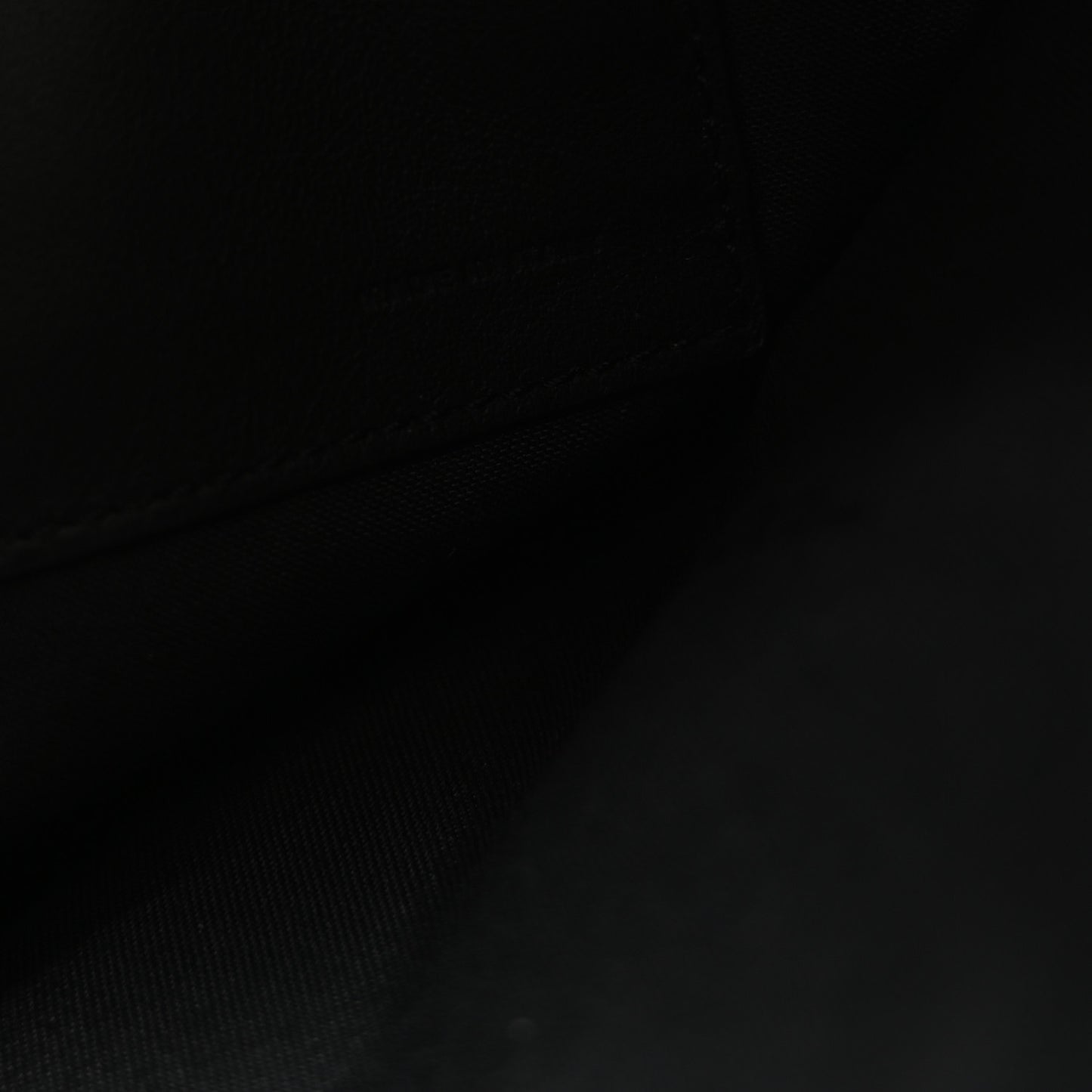 Cotton Canvas Vitello Grace Light Logo Pouch Beige