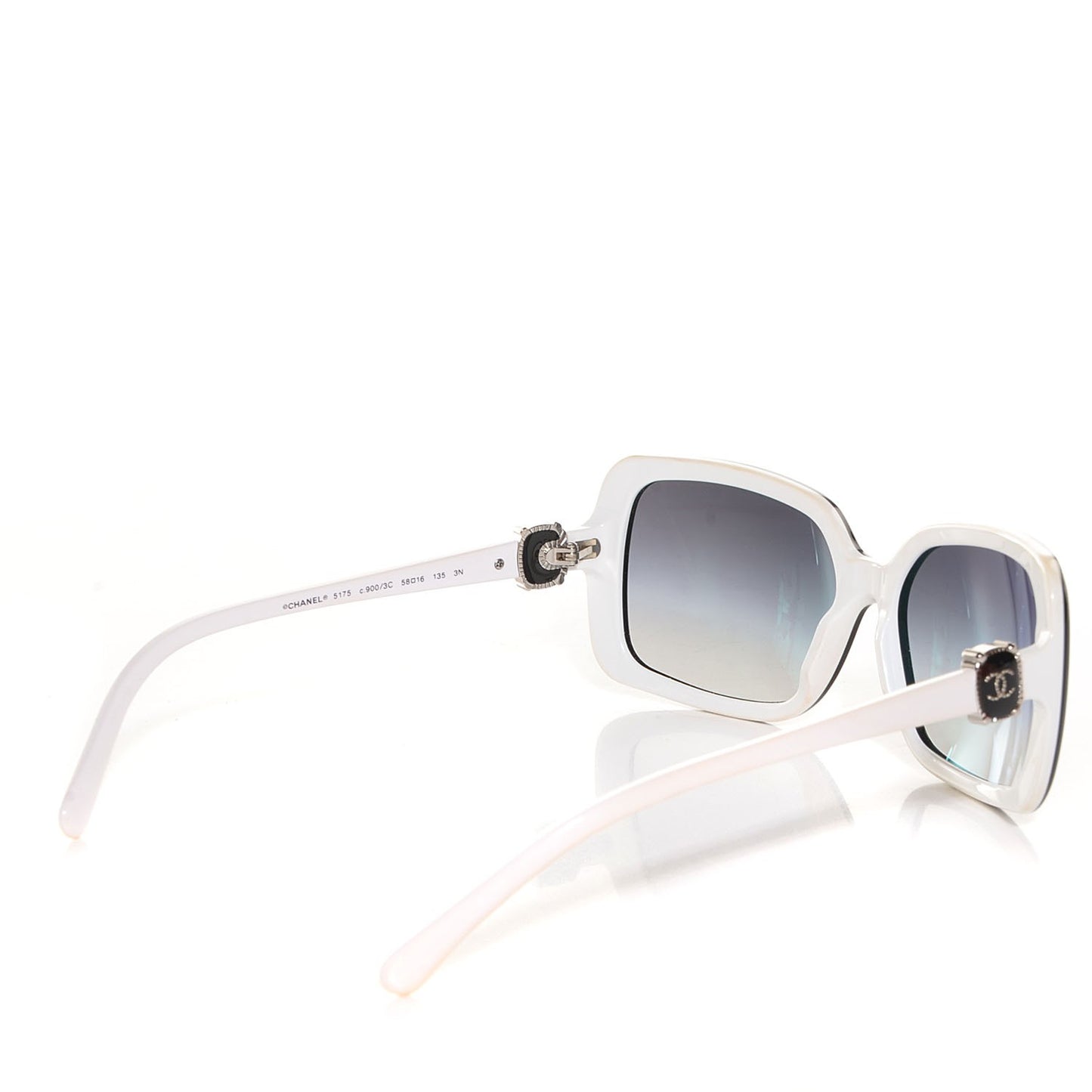 CC Logo Sunglasses 5175 Black White