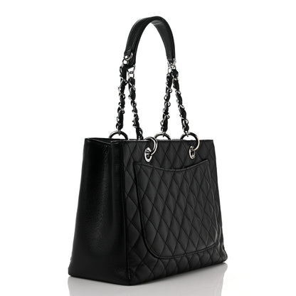 Chanel Caviar Quilted Grand Shopping Tote GST Black 3 of 9