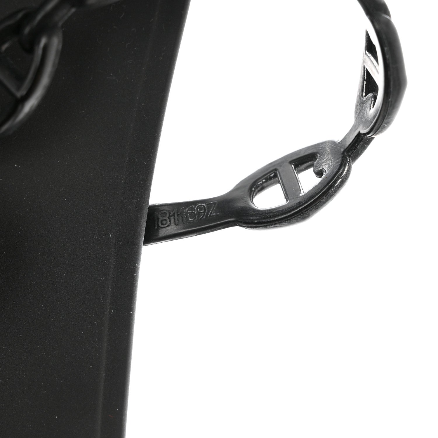 Hermes TPU Rivage Sandals 37 Black 6 of 9