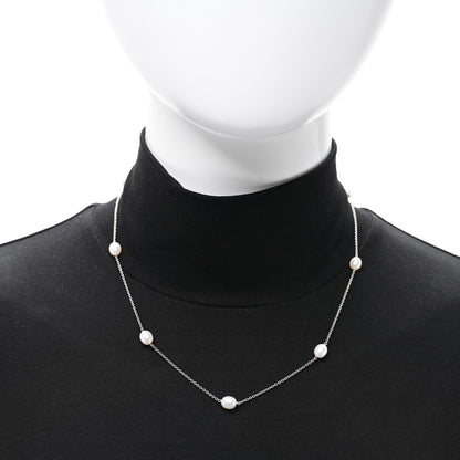 Tiffany Sterling Silver Pearl Elsa Peretti Pearls By The Yard Necklace 2 of 4